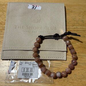 NWT Tai Shore Club Turks + Caicos (Item - 31) Rose Mauve Beaded Bracelet